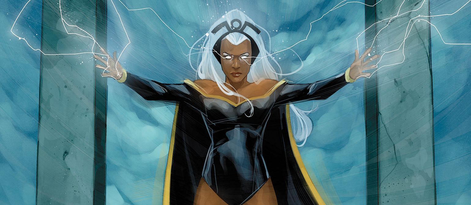 Ororo Munroe, aka Storm, wields the power of the elements in her fight for justice (Image via Marvel Comics)
