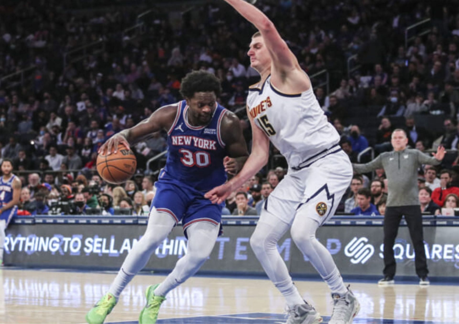 Nikola Jokic and the Denver Nuggets will take on the hosts New York Knicks at Madison Square Garden tonight. [photo: Empire Sports Media]