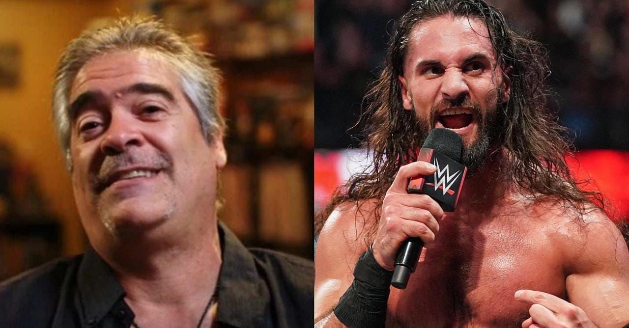 Vince Russo (left) and Seth Rollins (right)