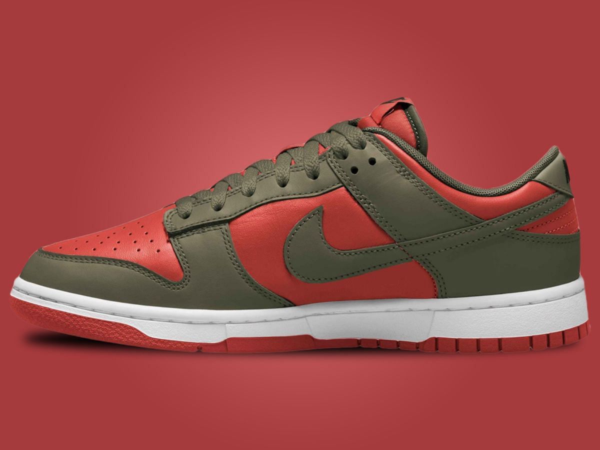 Nike Dunk Low “Mystic Red Cargo Khaki” shoes: Price and more