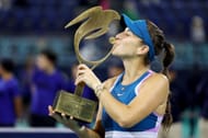 Belinda Bencic at the 2023 Abu Dhabi Open.