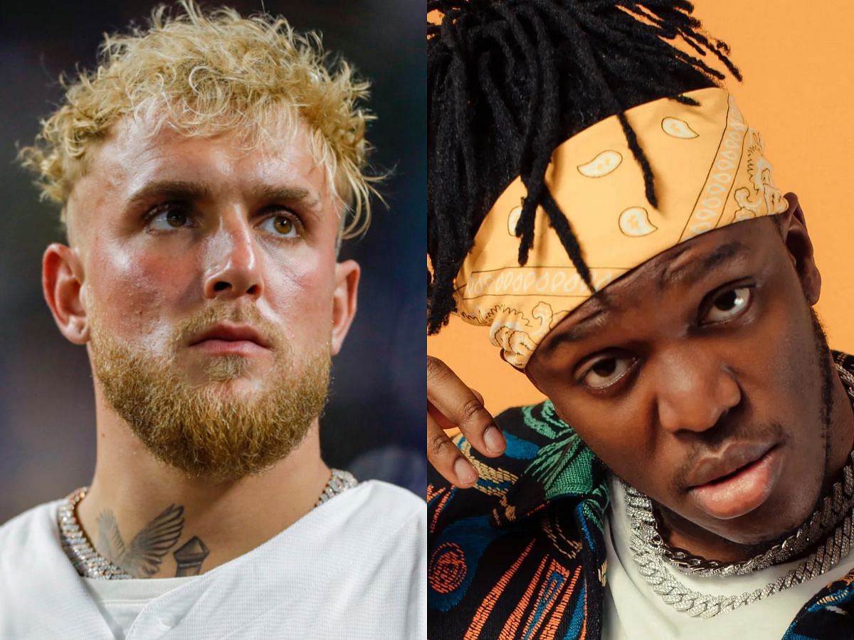 KSI claims Jake Paul is scared to face him (Image via Sportskeeda)