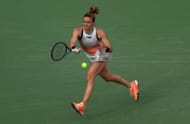 Maria Sakkari in action at the BNP Paribas Open