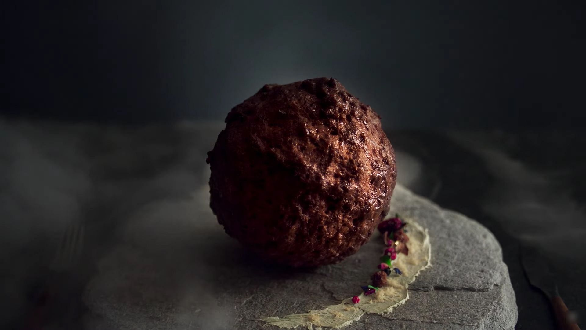 Meatball made from extinct mammoth species goes viral (Image via YouTube/@Forged by Vow)