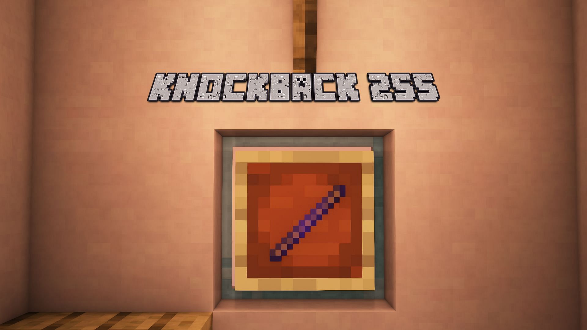 A stick with Knockback 255 enchantment (Image via Mojang)