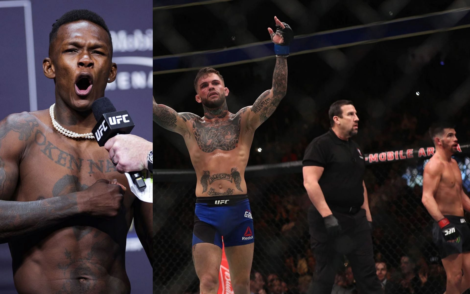 Israel Adesanya and Cody Garbrandt vs. Dominick Cruz