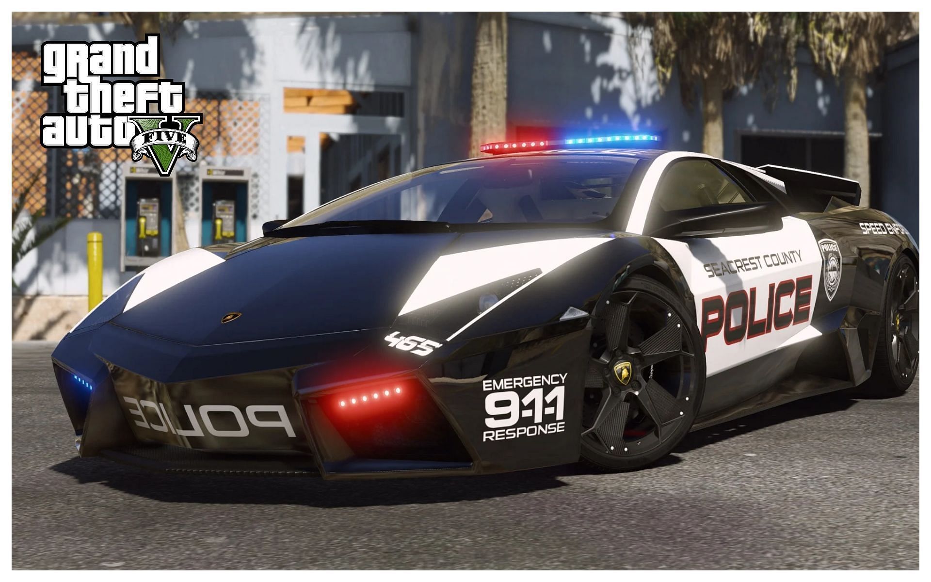 Custom police cars can be used via mods in the game (Image via SCRAT)