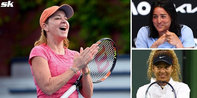 Chris Evert hails Ons Jabeur and Naomi Osaka on International Women's Day for impacting lives around the world