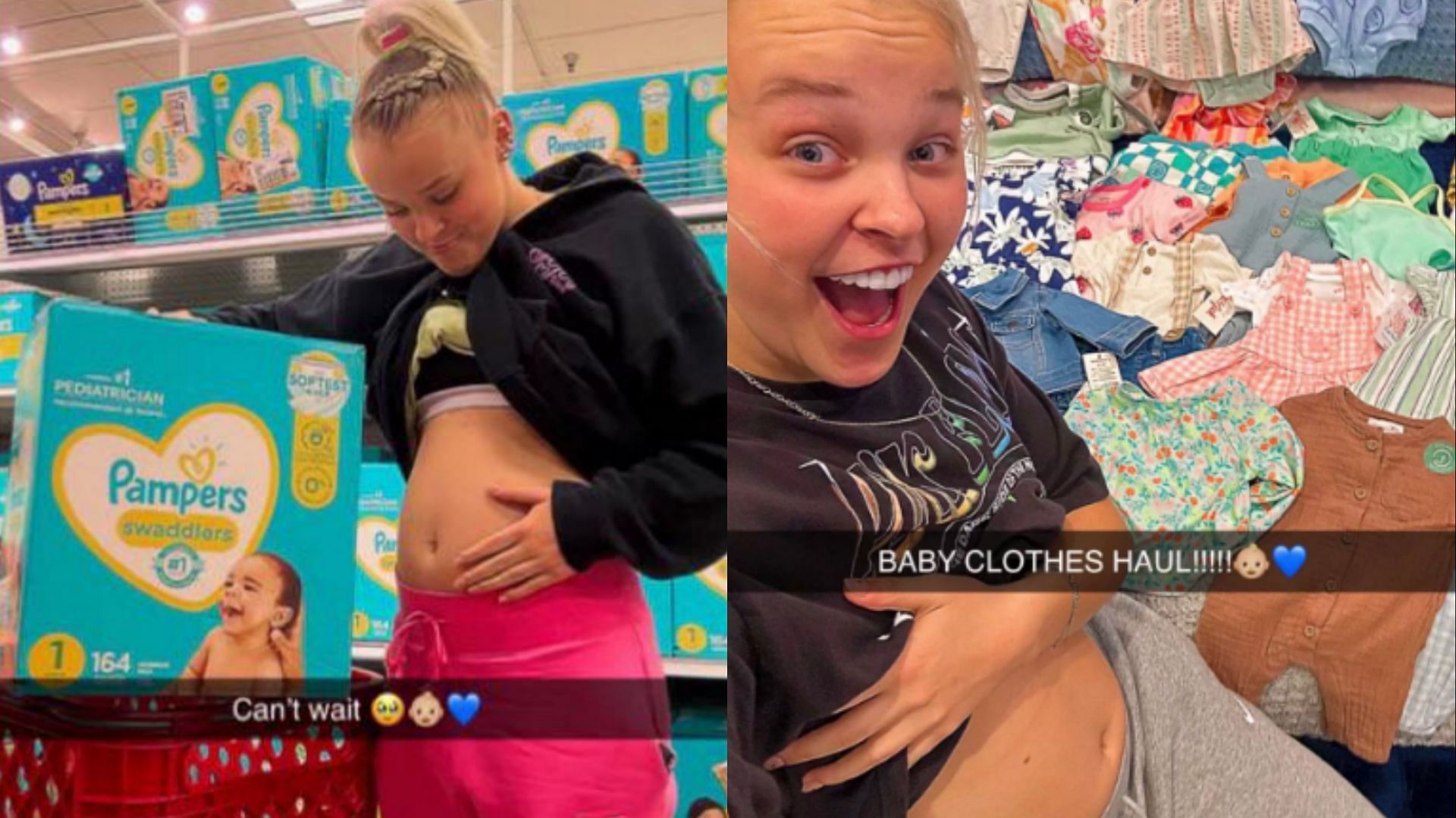 JoJo Siwa teases fans that she is pregnant and amasses backlash (Image via u/strangerinthealphsss/ Reddit and cardwelllll/Twitter) 