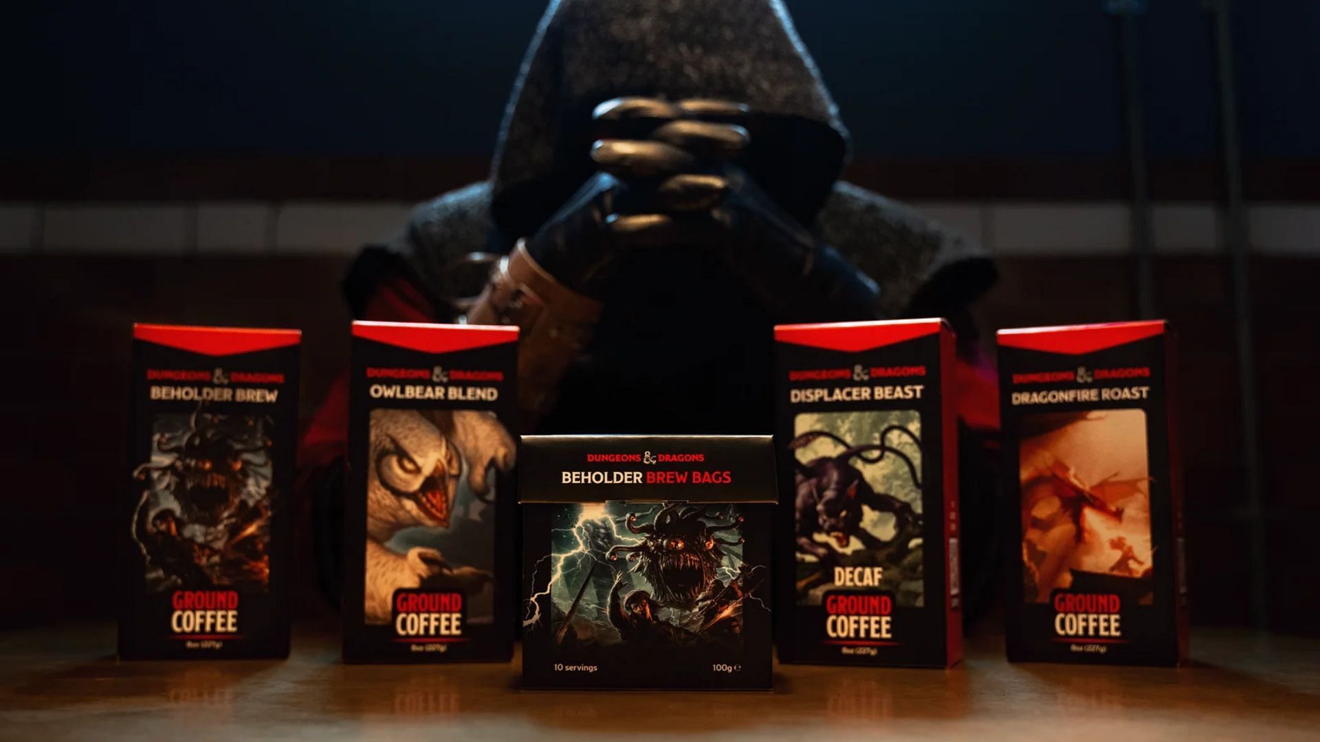 The game-inspired coffee blends will be available for subscription and single packs (Image via Dungeons &amp; Dragons Coffee)