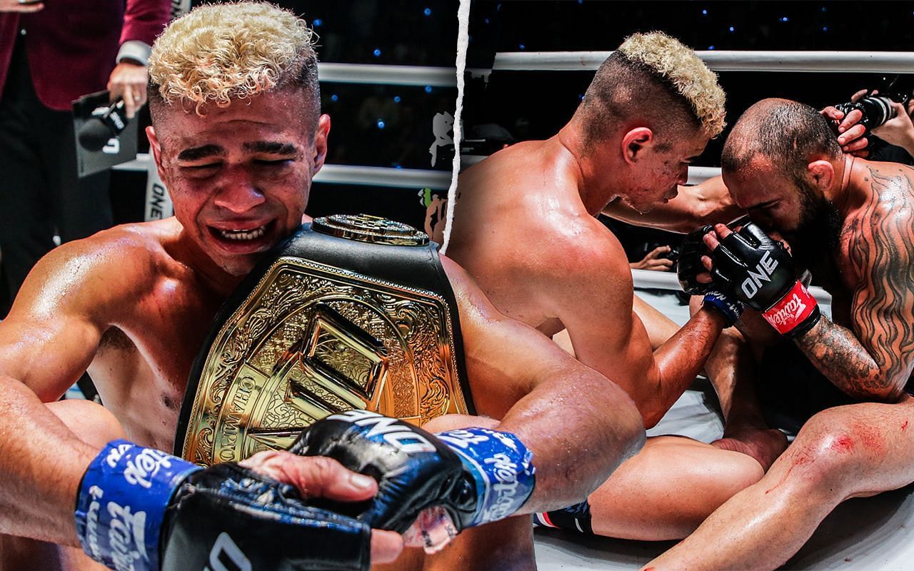 Fabricio Andrade (left, center), John Lineker (right), photo by ONE Championship