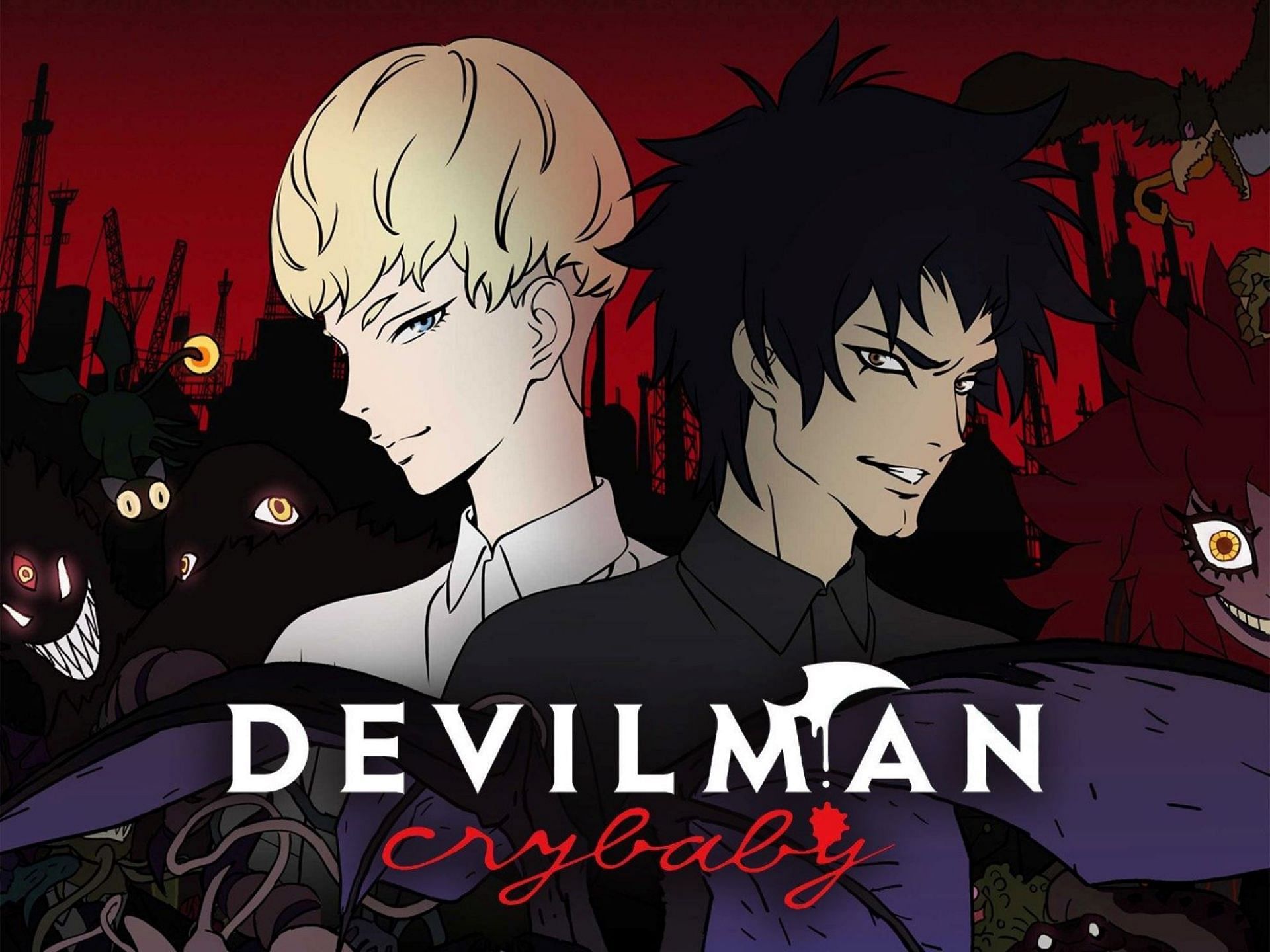 Devilman Crybaby&#039;s two mains (Image via Science SARU)