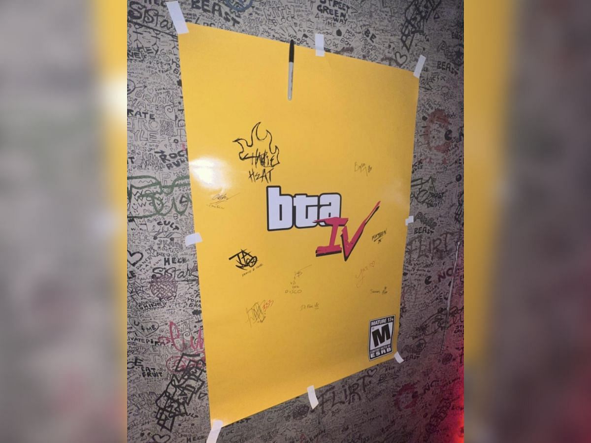 A close-up image of the poster shared by Bryson Tiller (Image via Reddit/u/No-Concentrate-5355)