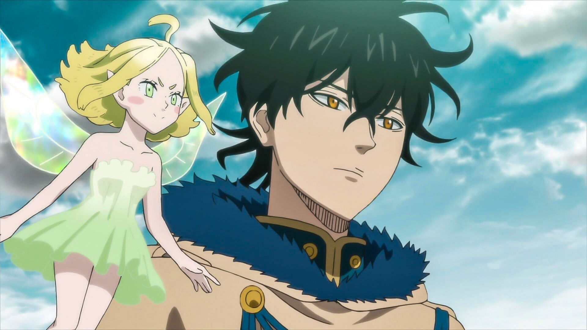 Yuno and his Wind Spirit: Sylph as seen in the Black Clover anime