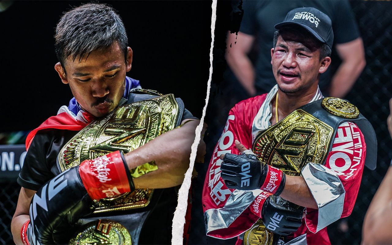 Superlek (Left) is keen to reschedule his fight with Rodtang (Right)