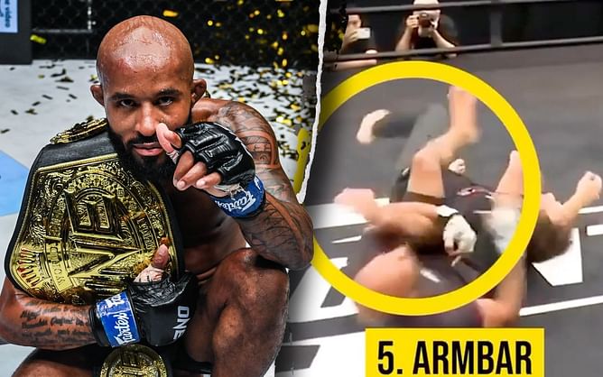 Demetrious Johnson does a step-by-step demonstration of infamous flying armbar