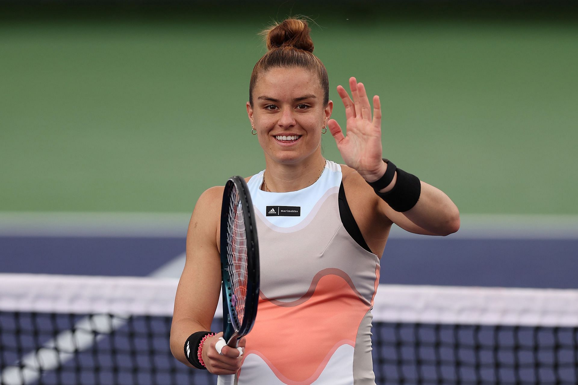 Sakkari beat Kvitova at the venue last year.