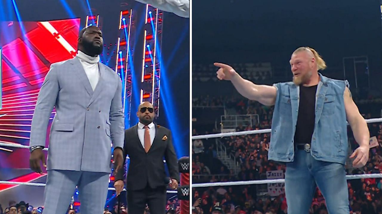 Lesnar had a message for MVP during RAW segment