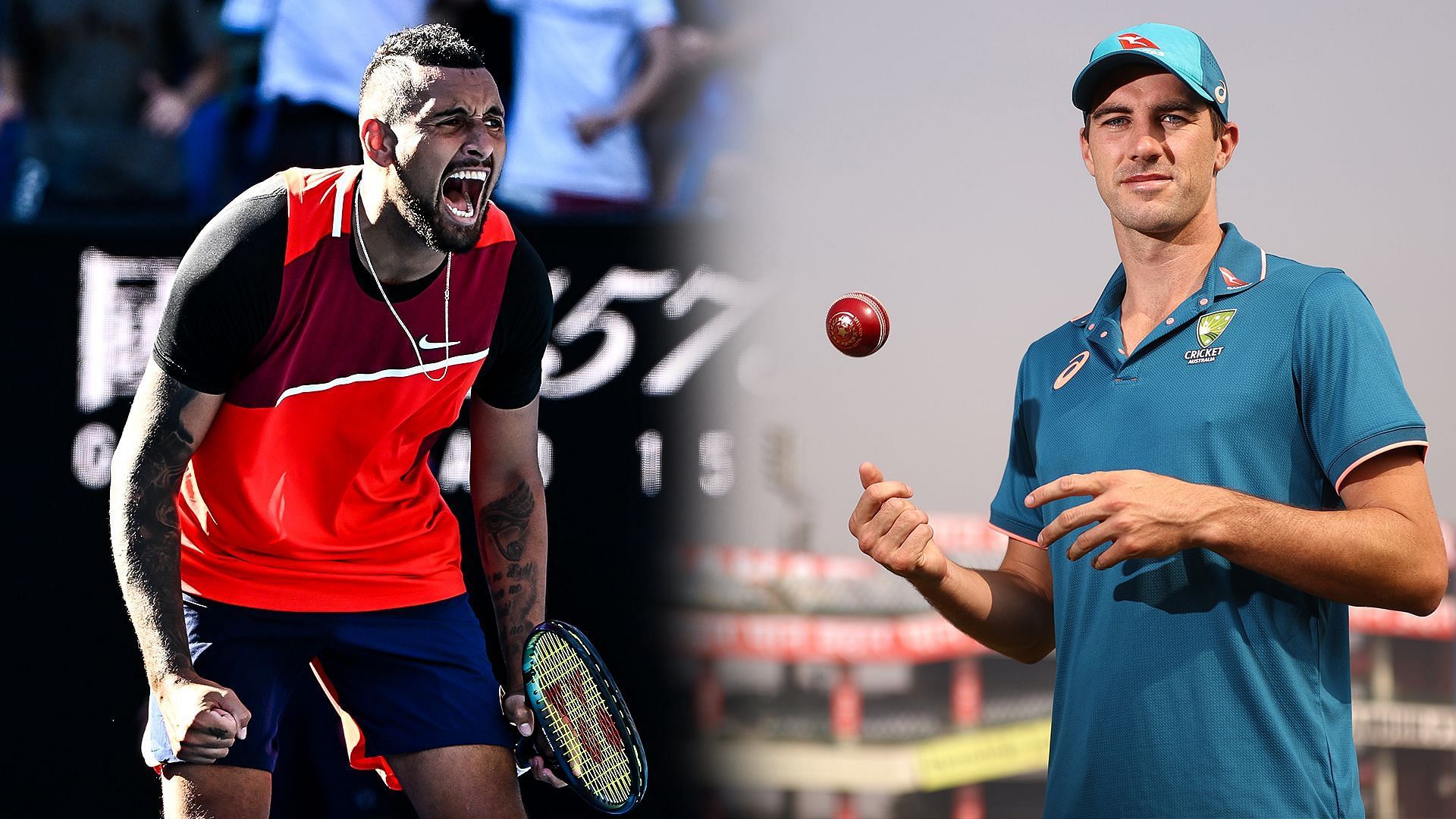 Kyrgios (left) has been ranked one of Australia