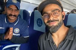 Virat Kohli clicks a selfie with Sachin Tendulkar's ardent fan Sudhir