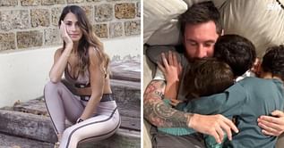 “World’s best dad” – Antonela Roccuzzo shares adorable image of Lionel Messi after PSG lost to Rennes