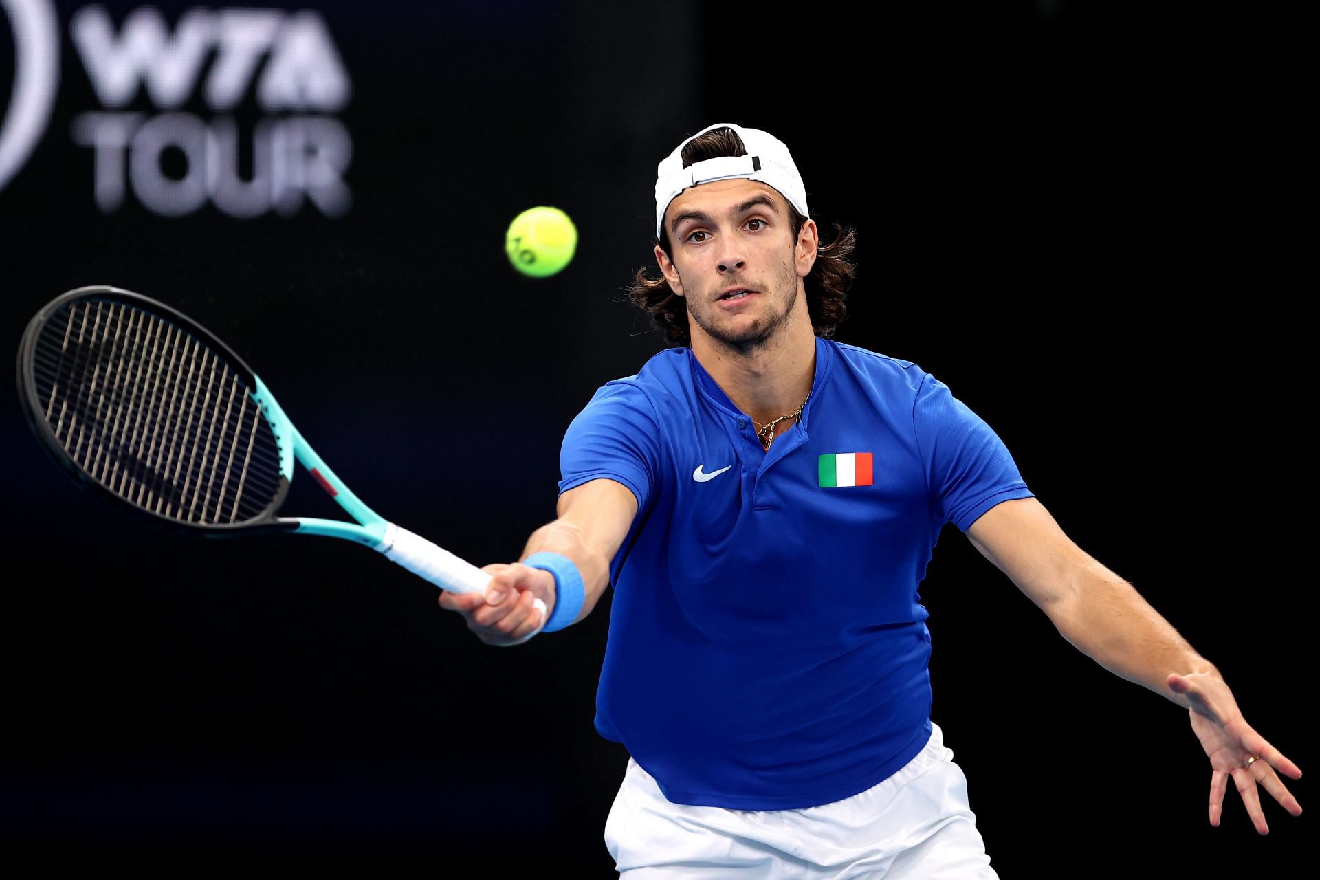 Lorenzo Musetti at the United Cup. (PC: Getty Images)