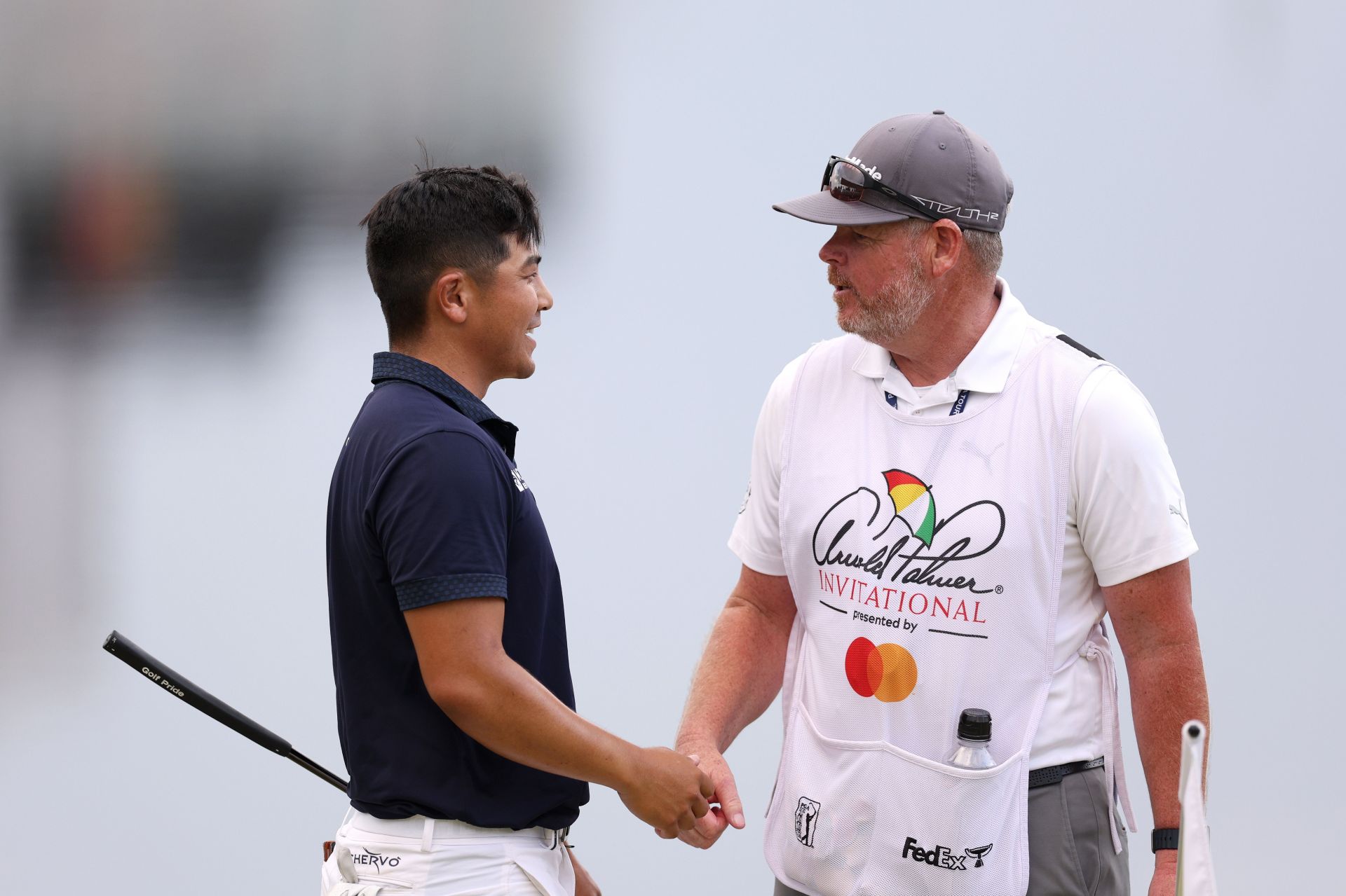 Kurt Kitayama and Tim Tucker during the final round of the Arnold Palmer Invitational presented by Mastercard