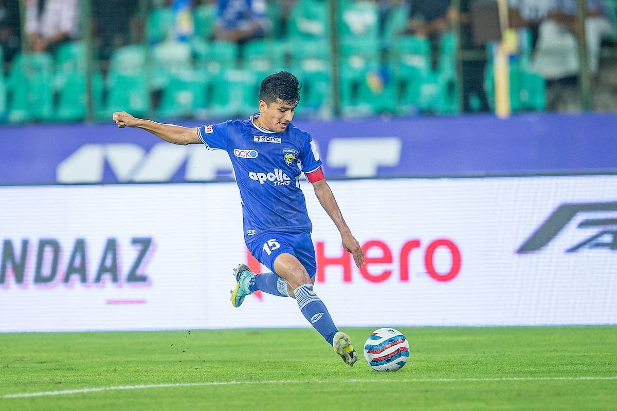 Thapa had a good game today (Image courtesy: ISL Media)