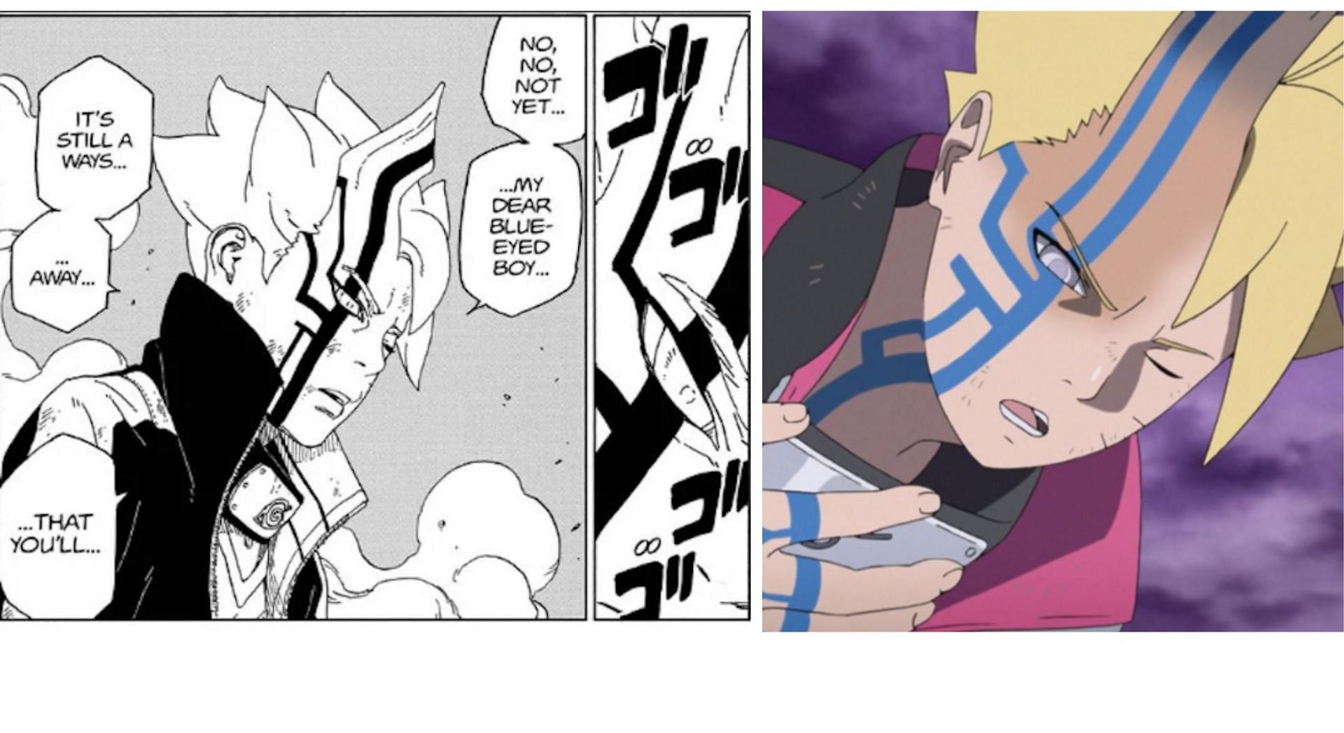 Manga version and anime version (Image via sportskeeda)