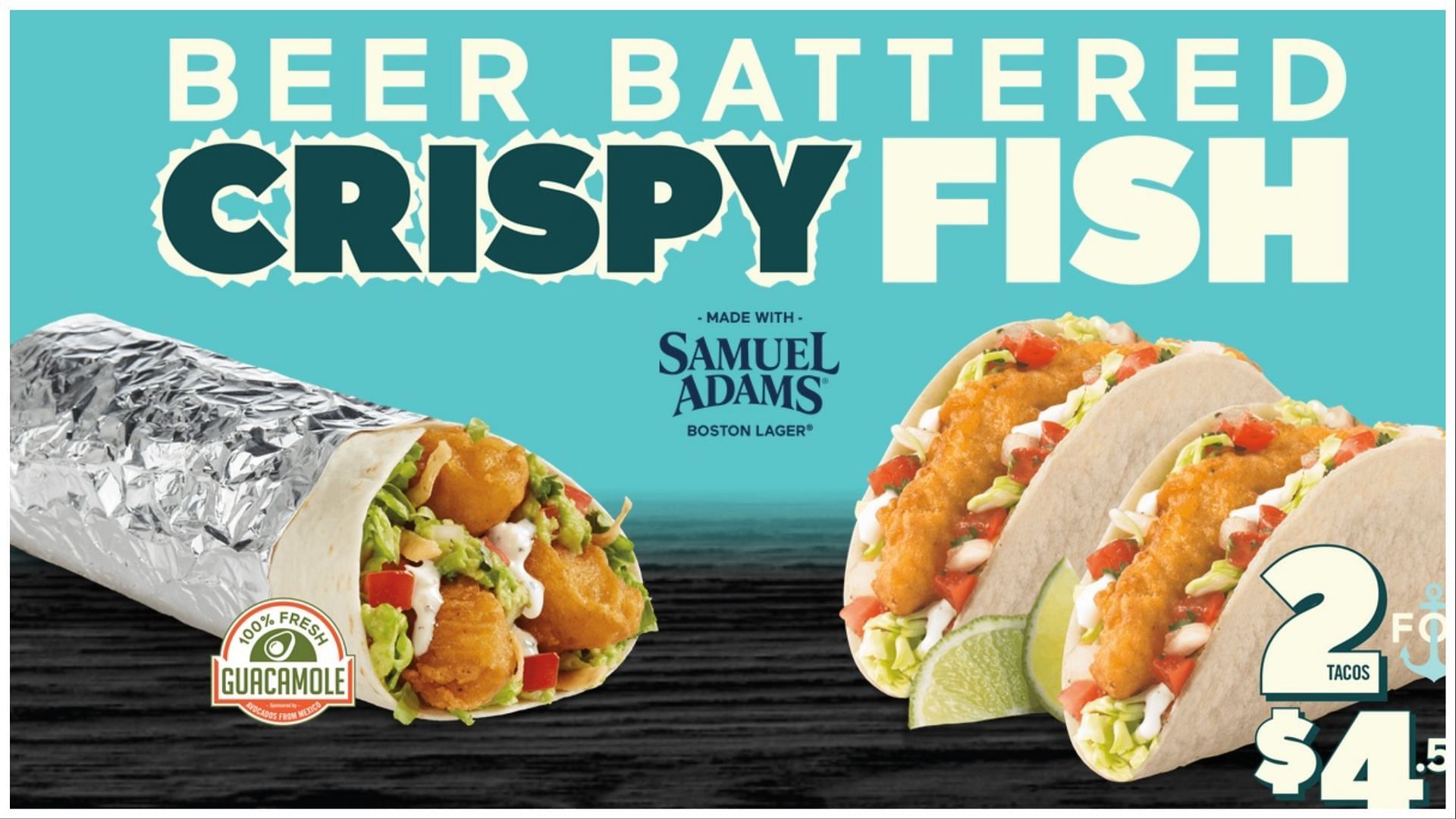 Del Taco&rsquo;s Beer Battered Crispy Fish! (Image via Del Taco)