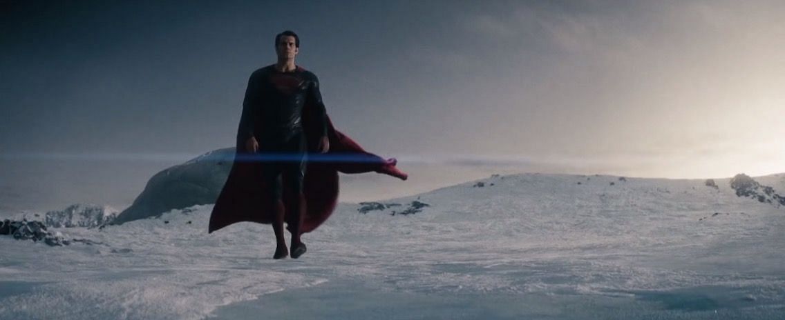 Superman soars through the clouds for the first time - "Discovering his true potential" (Image via Warner Bros)