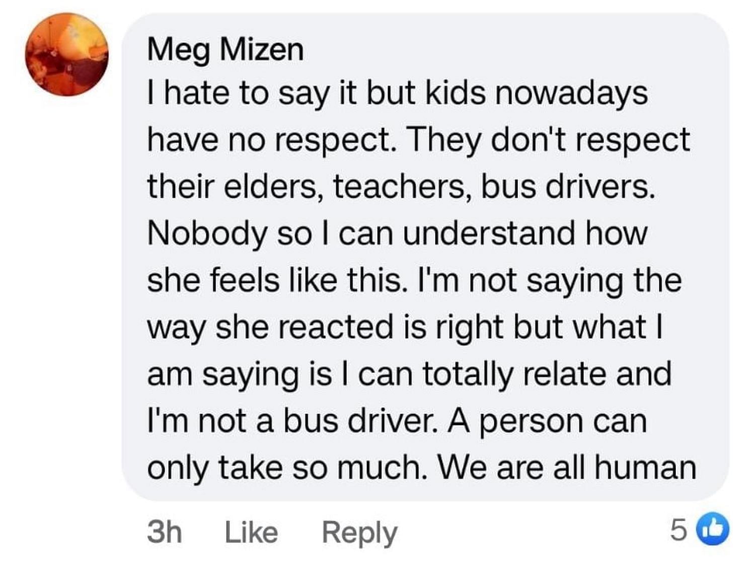 Netizen reacts to viral school bus incident (Image via Amanda O&rsquo;Brien/Facebook)