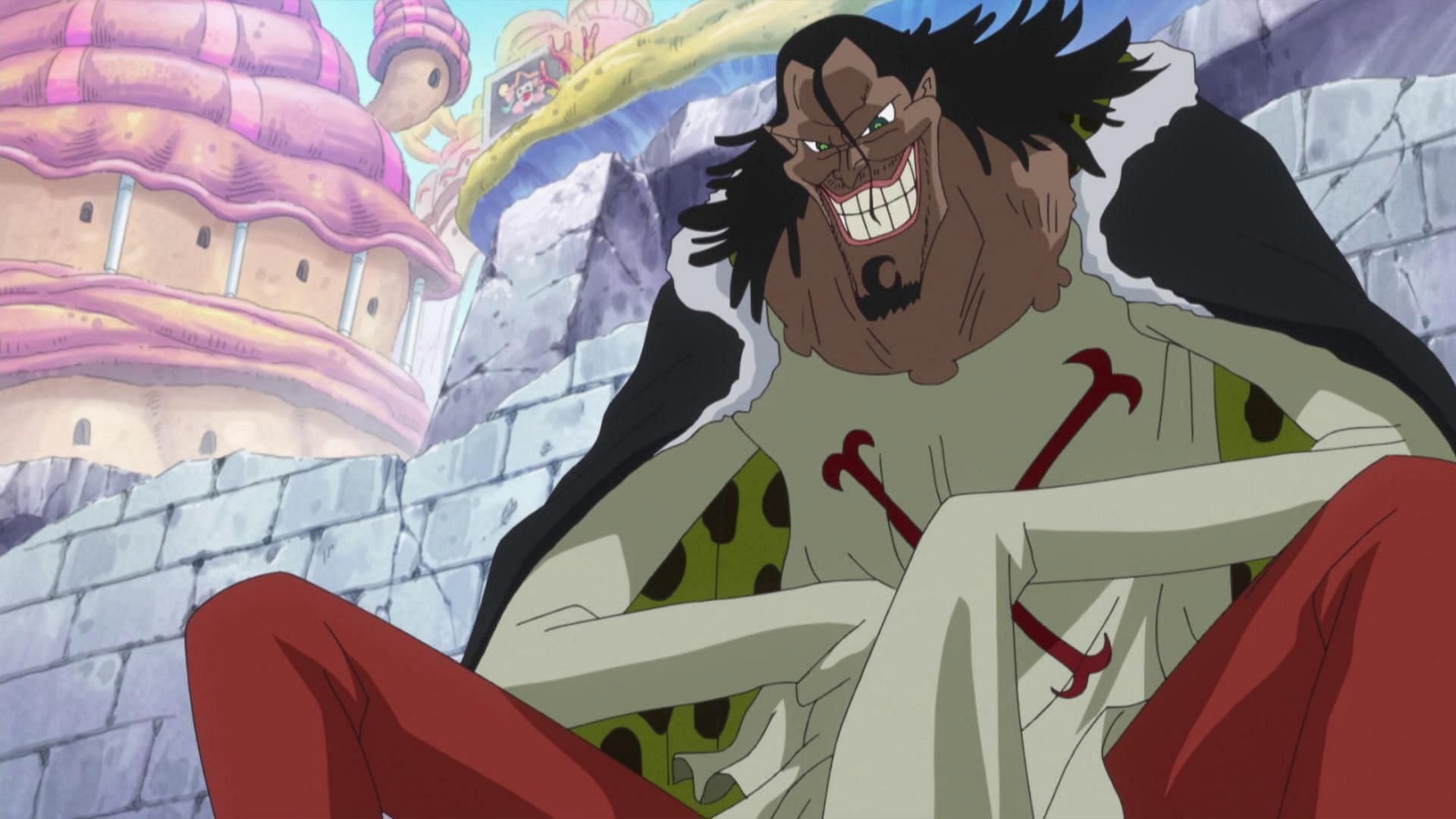 Wet-Haired Caribou finally makes his move in One Piece chapter 1108 (Image via Toei Animation)