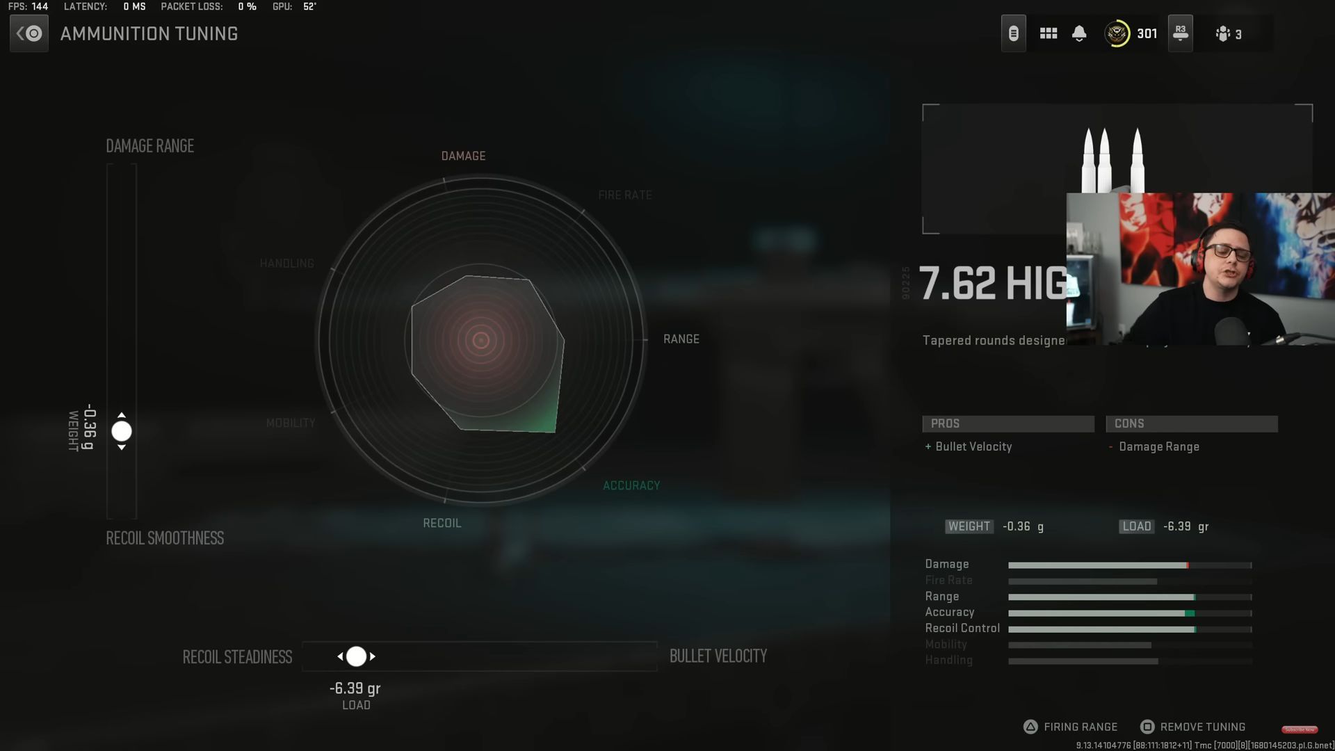 Ammunition tuning (Image via Activision and YouTube/JGOD)