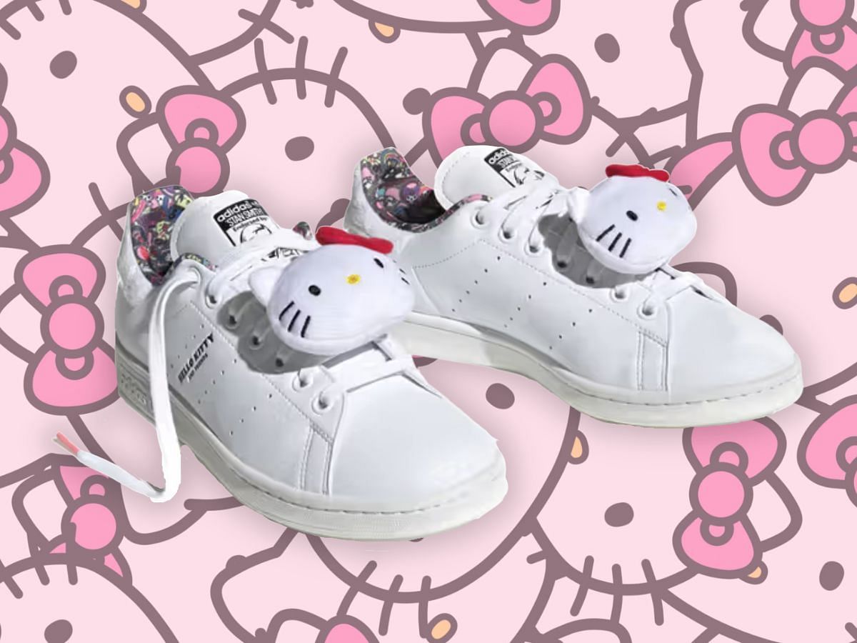 Hello Kitty x Adidas Stan Smith shoes (Image via Adidas)