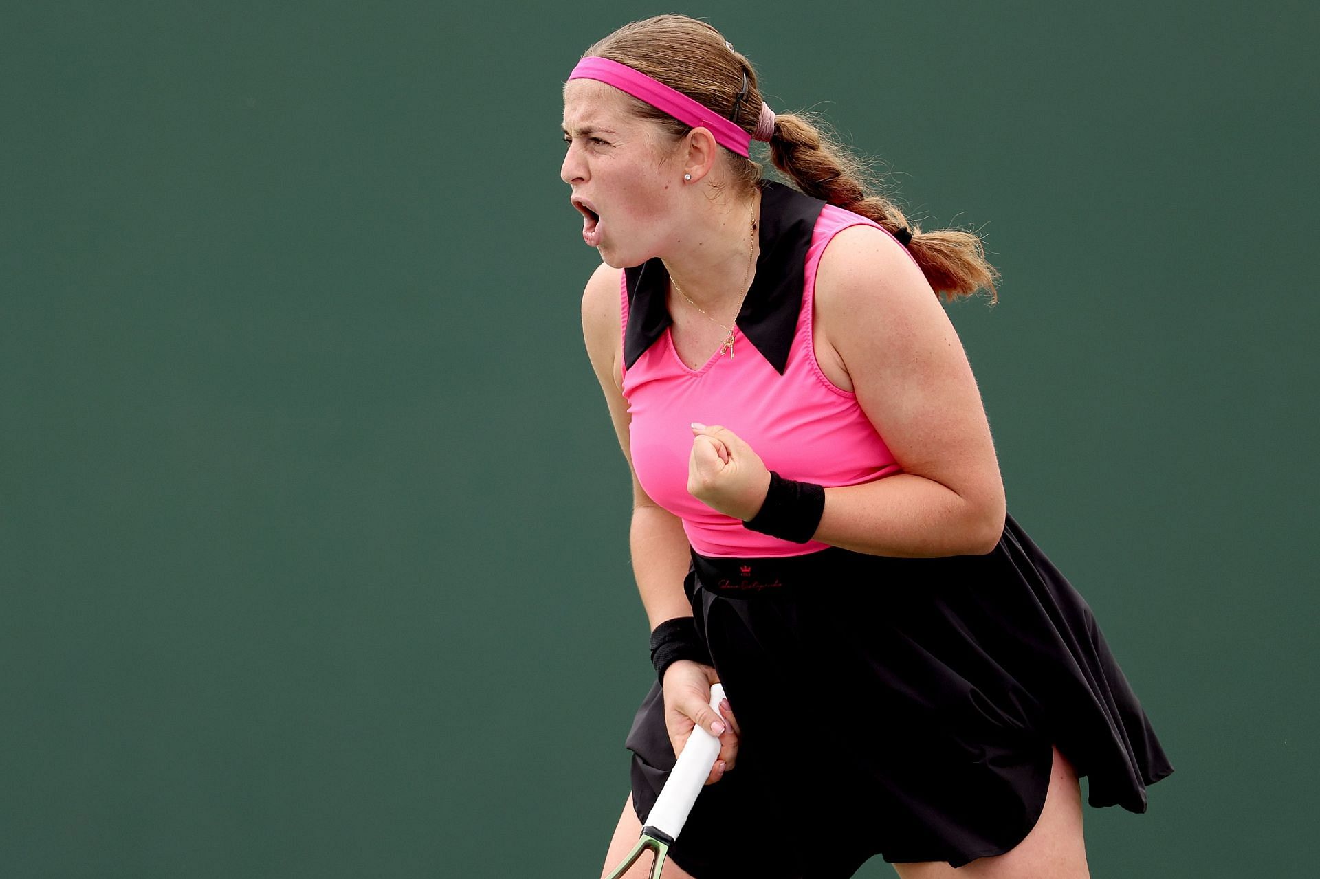 Jelena Ostapenko at the 2023 WTA 1000 Indian Wells