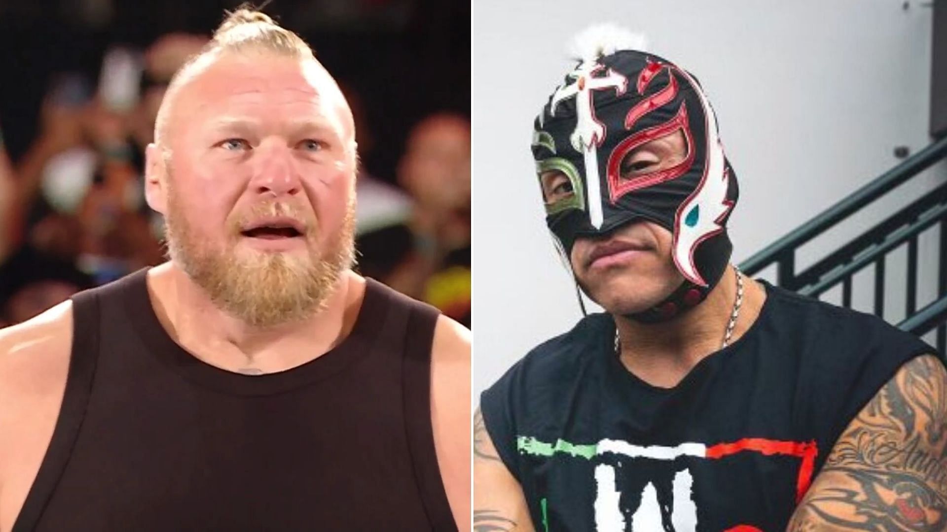 Former world champions Brock Lesnar and Rey Mysterio