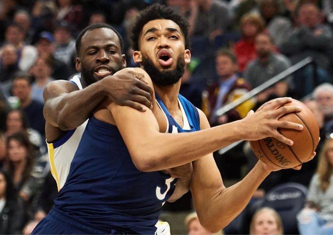 "This might really be what movies are made of"- NBA fans applaud Karl-Anthony Towns for carrying Timberwolves past the Warriors