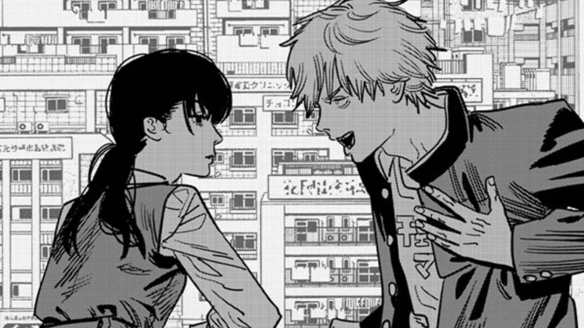 Yoru and Denji as seen in the manga (Image via Viz Media)
