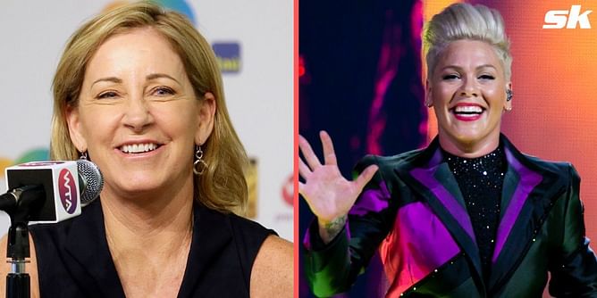 "Let's invite her to every tennis tournament" - Chris Evert delighted at the sight of superstar singer Pink enjoying herself during Indian Wells SF