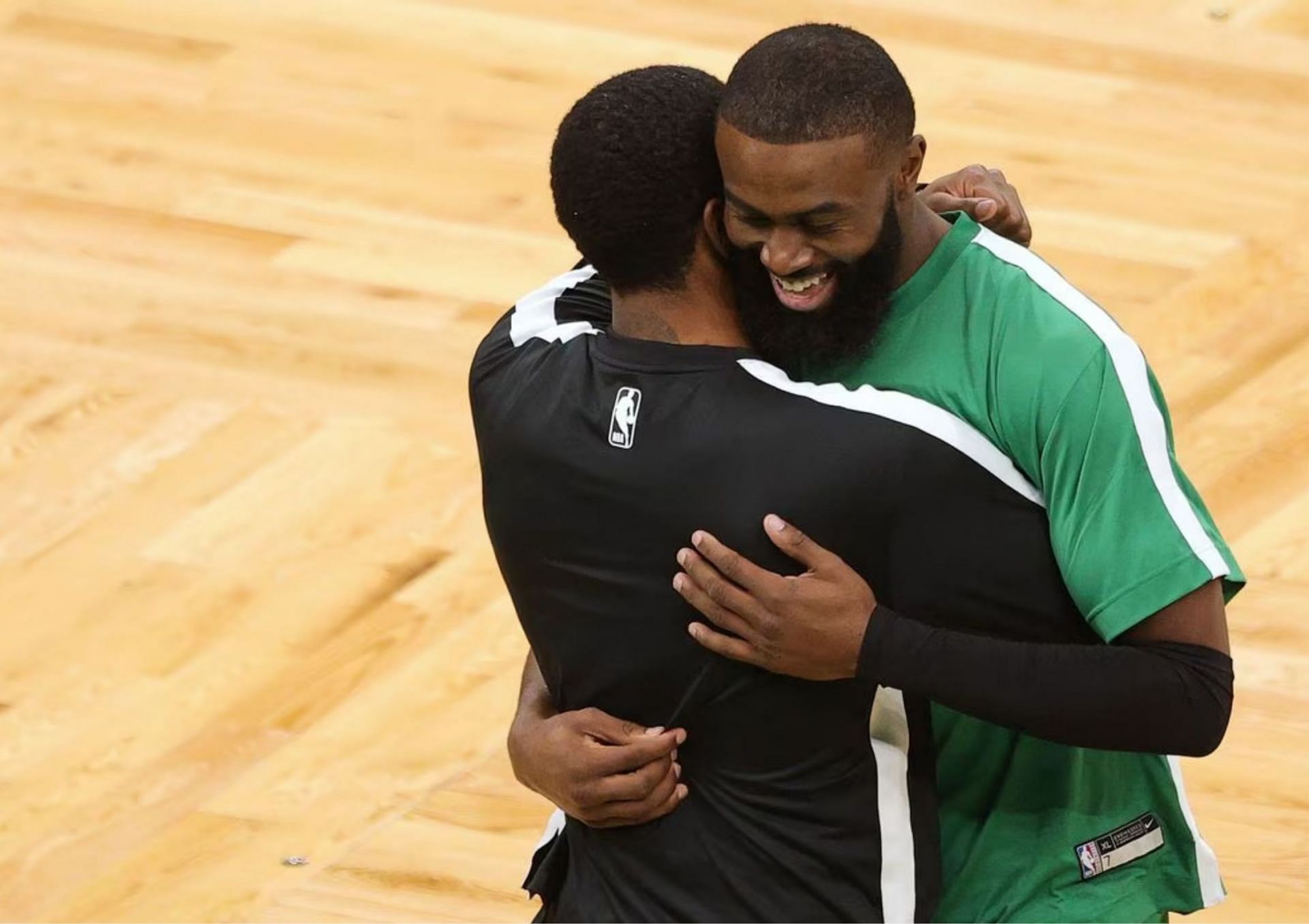 Jaylen Brown was one of several players who criticized the Brooklyn Nets for suspending Kyrie Irving over his anti-Semitic post last year.