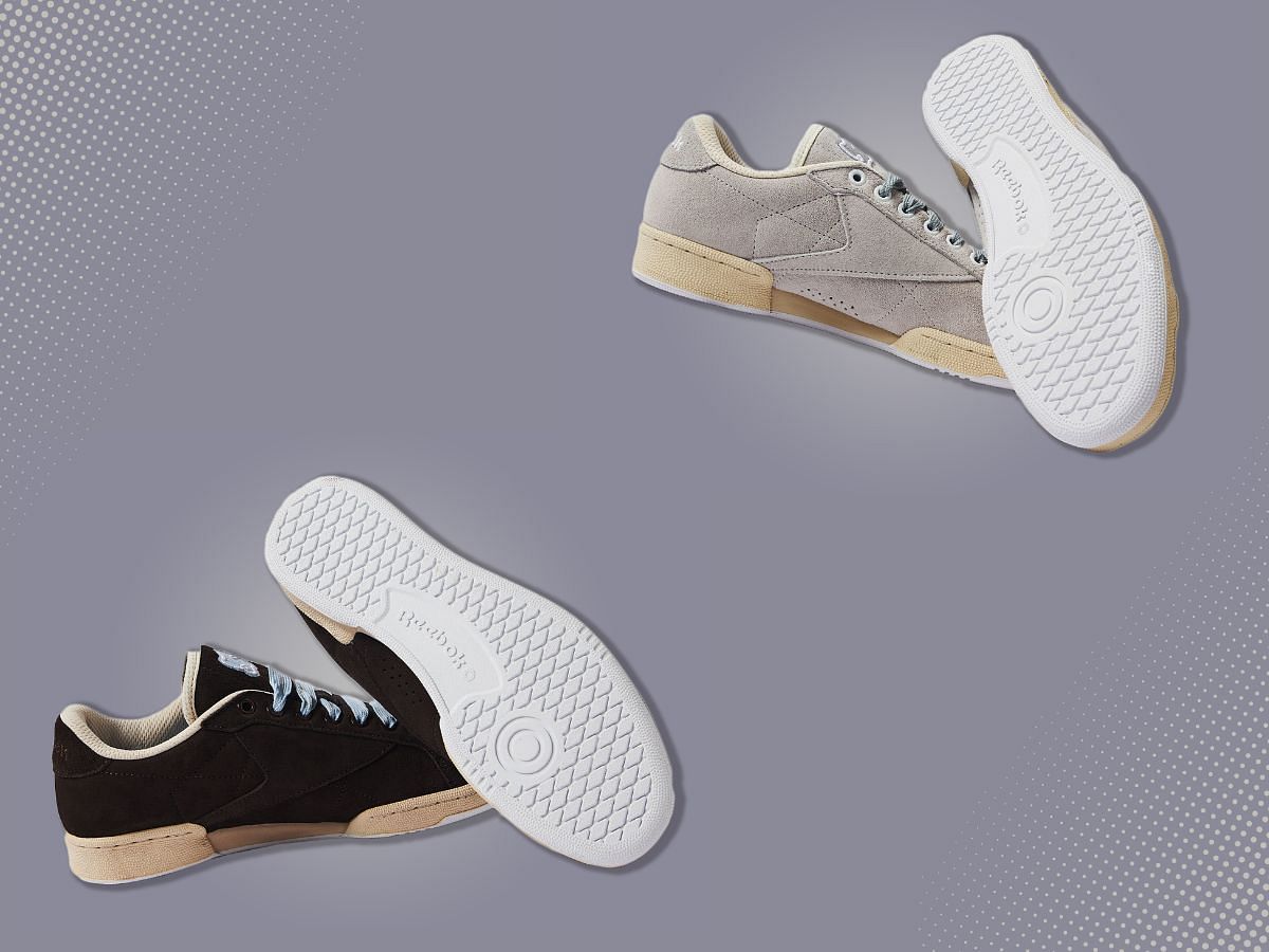 The new SNEEZE x Reebok Club C Grounds sneaker collection will be available in two colorways (Image via END Clothing)