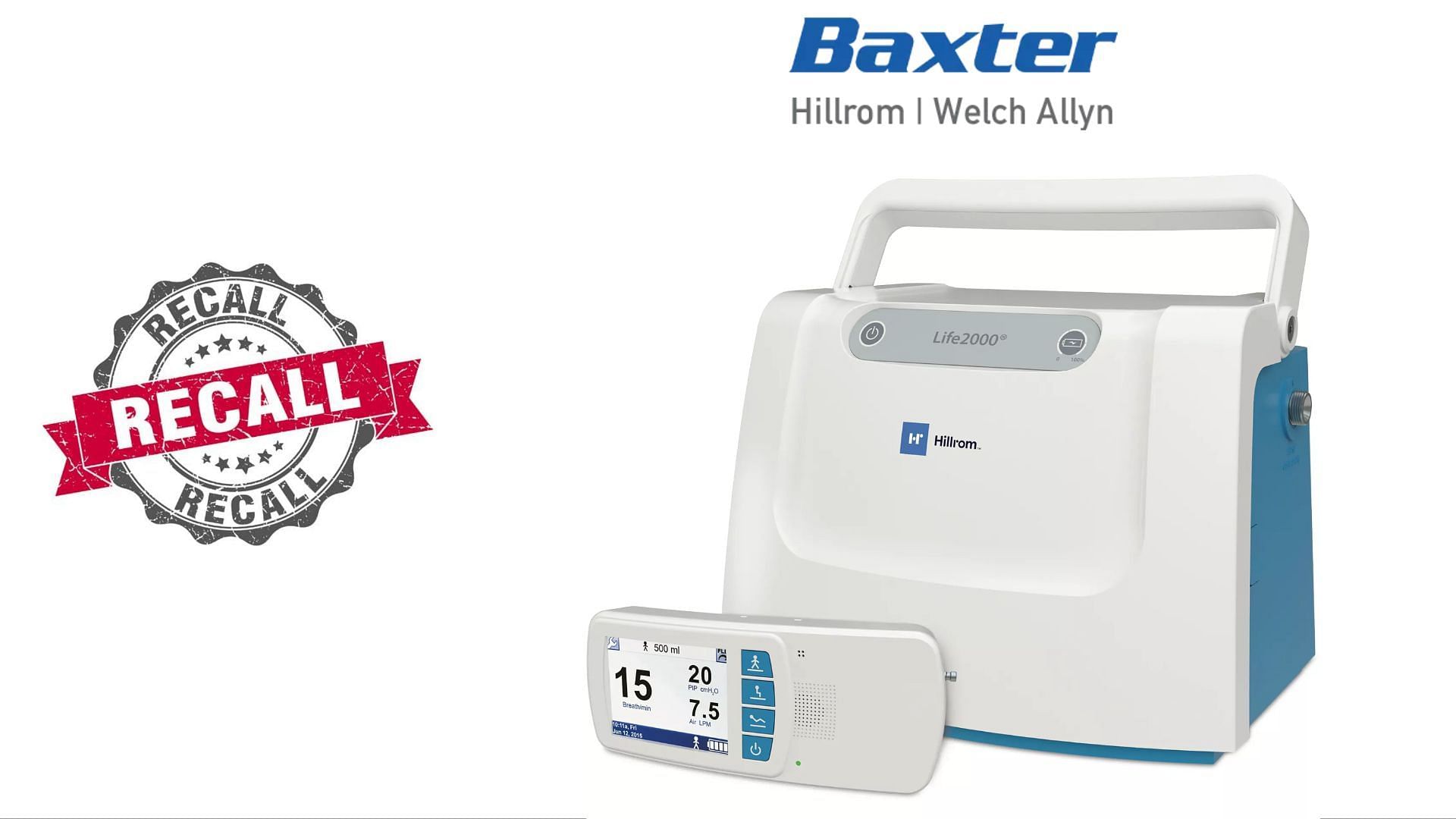 Baxter International Inc. has announced an Urgent Medical Device Correction for Life2000 Ventilation System over concerns about low blood oxygen events (Image via Baxter)