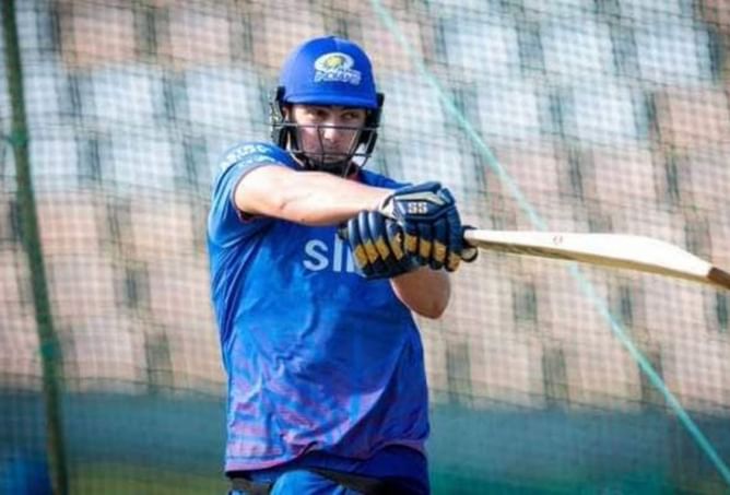 [Watch] MI finisher Tim David smashes 23 runs in an over during a practice match ahead of IPL 2023