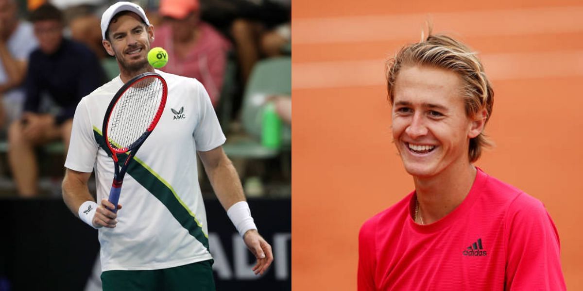 Andy Murray (left), Sebastian Korda (right)