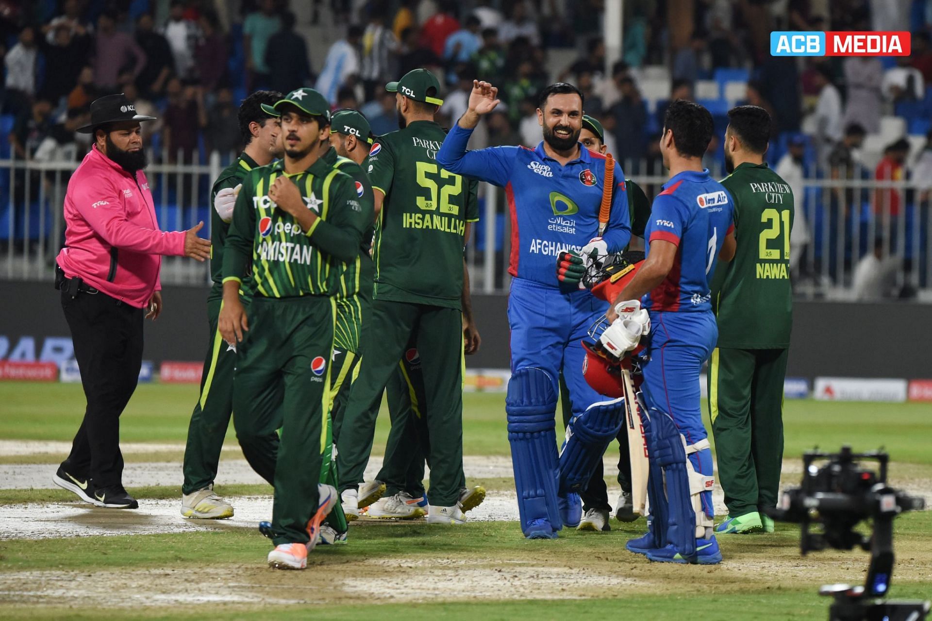 Mohammad Nabi stayed till the end to see Afghanistan home. (Credits: Twitter)