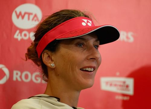 Monica Seles at the 2013 Rogers Cup