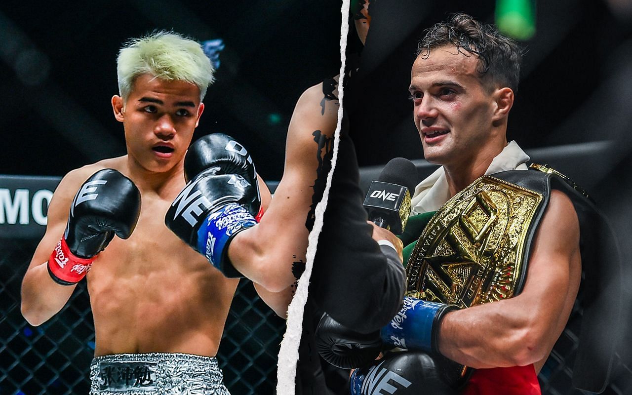 Zhang Peimian (L) / Jonathan Di Bella (R) -- Photo by ONE Championship