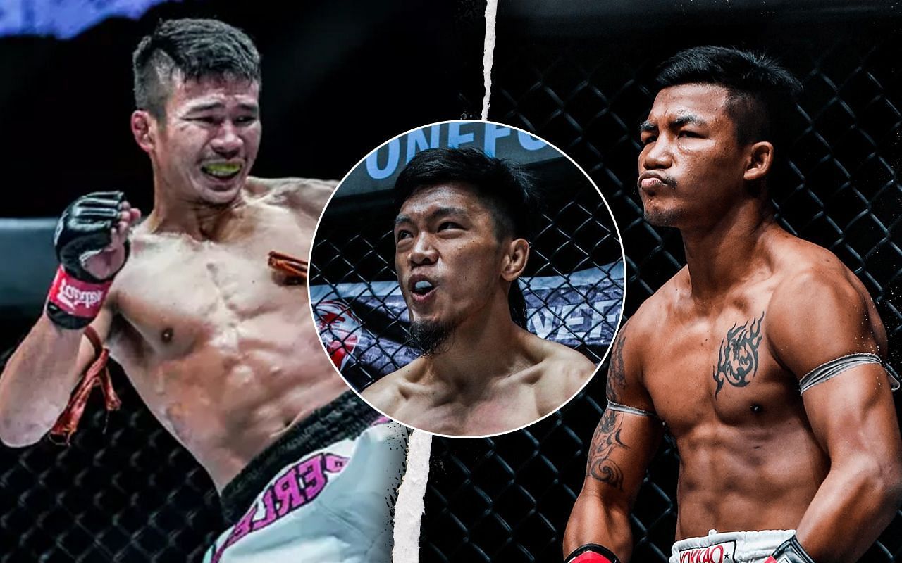 Lito Adiwang (Centre) previews Superlek (Left) versus Rodtang (Right)