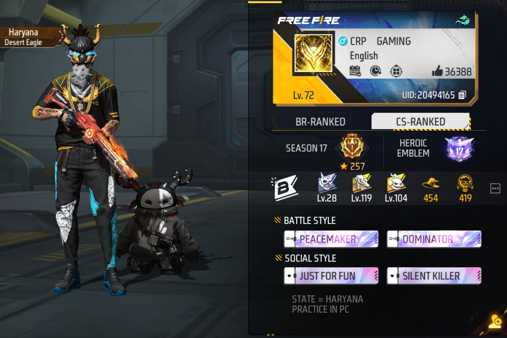 Free Fire Max CS rank GRANDMASTER LOBBY Free Fire Clash Squad Free Fire